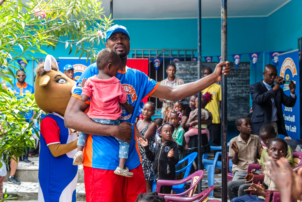 Visiting orphanages in Brazzaville with Cowbell – Serge Ibaka Foundation